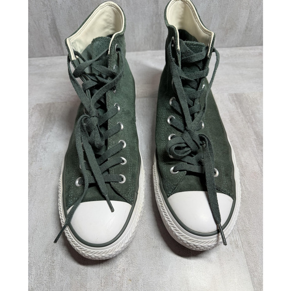 Converse Chuck Taylor All Star CONS Shoes Unisex 12M/14W Green Suede High Top - Picture 8 of 15